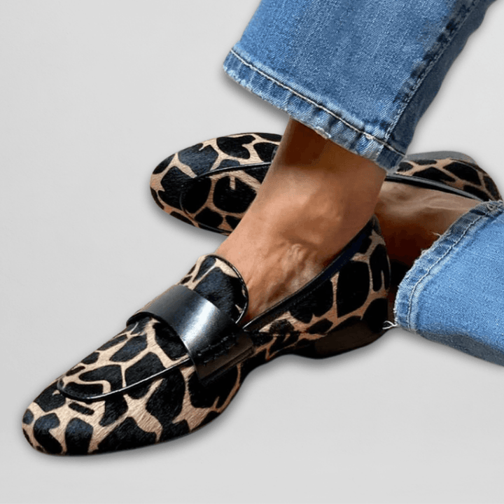 Georgia | Women's Animal Print Slip On Loafers