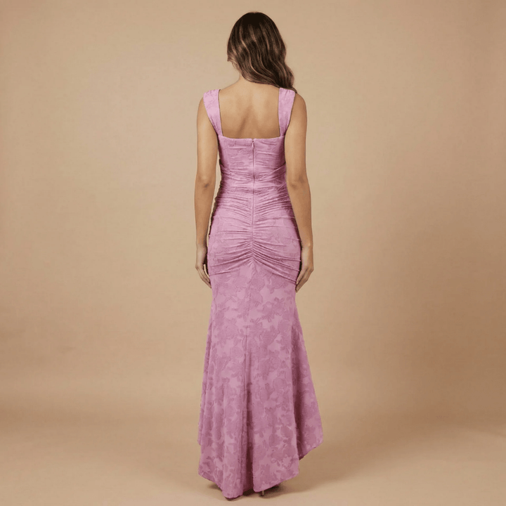 Women's Wedding Guest High Low Corset Maxi Dress