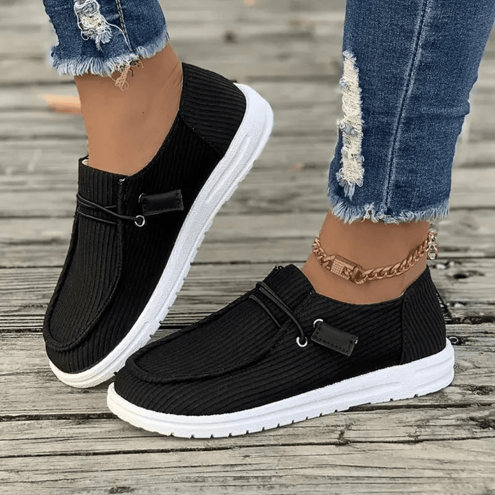 Vanna | Women's Casual Corduroy Slip-On Sneakers