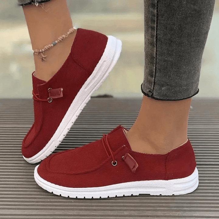 Vanna | Women's Casual Corduroy Slip-On Sneakers