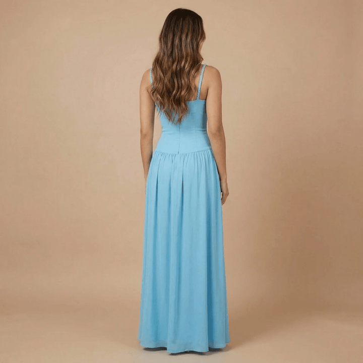Women's Wedding Guest Ruched Bust Maxi Dress