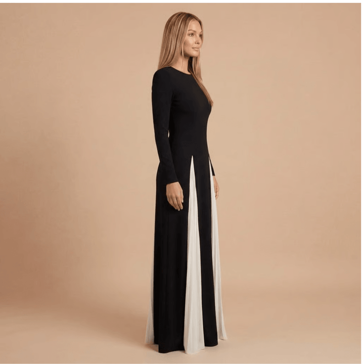 Women's Wedding Guest Colorblock Sweetheart Maxi Dress