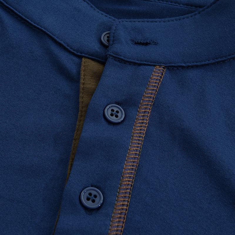 David | Men's Casual Slim-Fit Henley T-Shirt