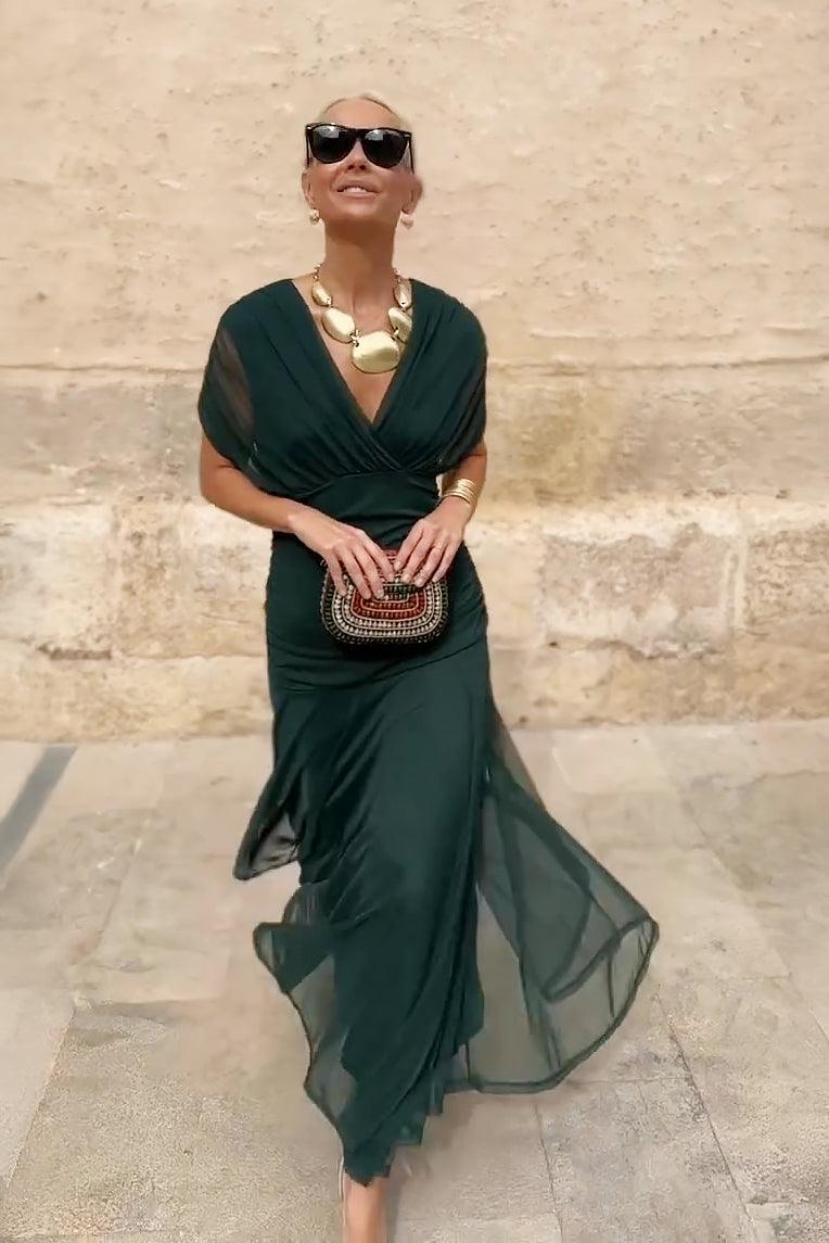 Women's Cocktail Off Shoulder Floral Maxi Dress