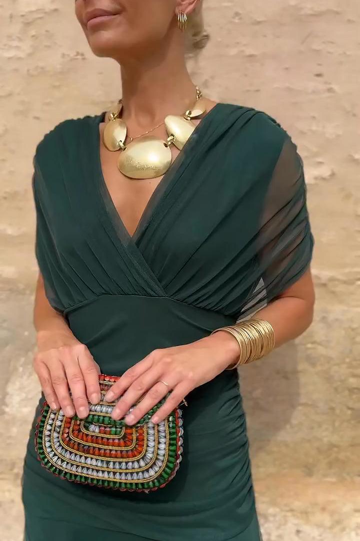 Women's Cocktail Off Shoulder Floral Maxi Dress