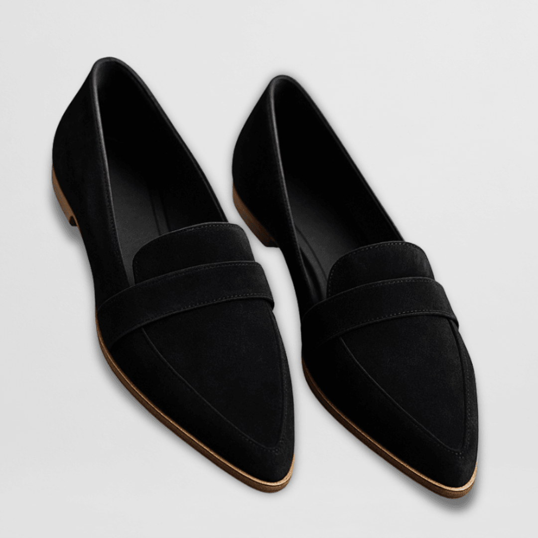 Evie | Women's Orthopedic Suede Pointed Toe Slip On Loafers
