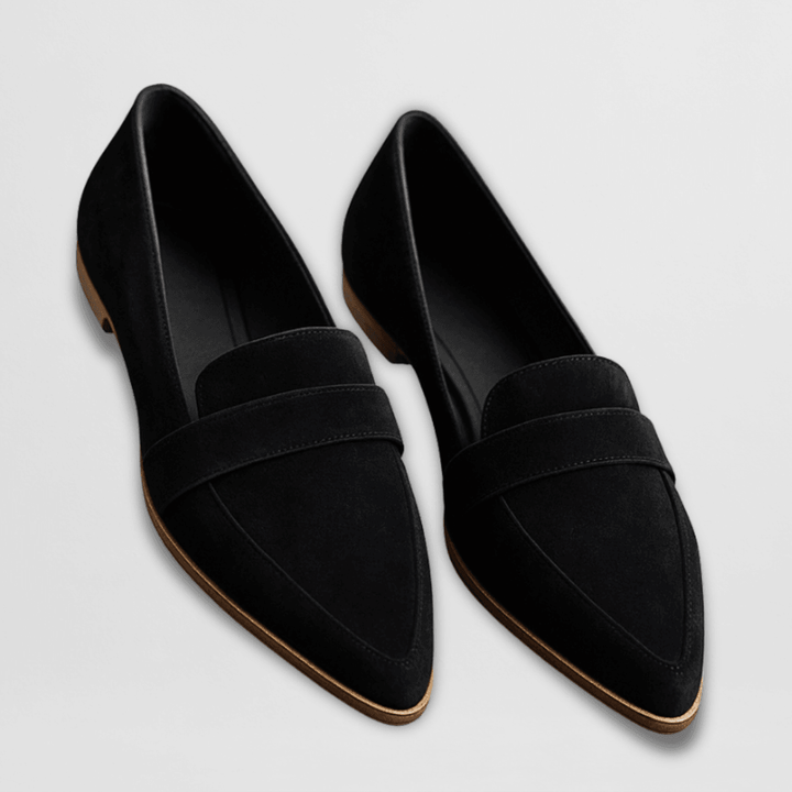 Evie | Women's Orthopedic Suede Pointed Toe Slip On Loafers