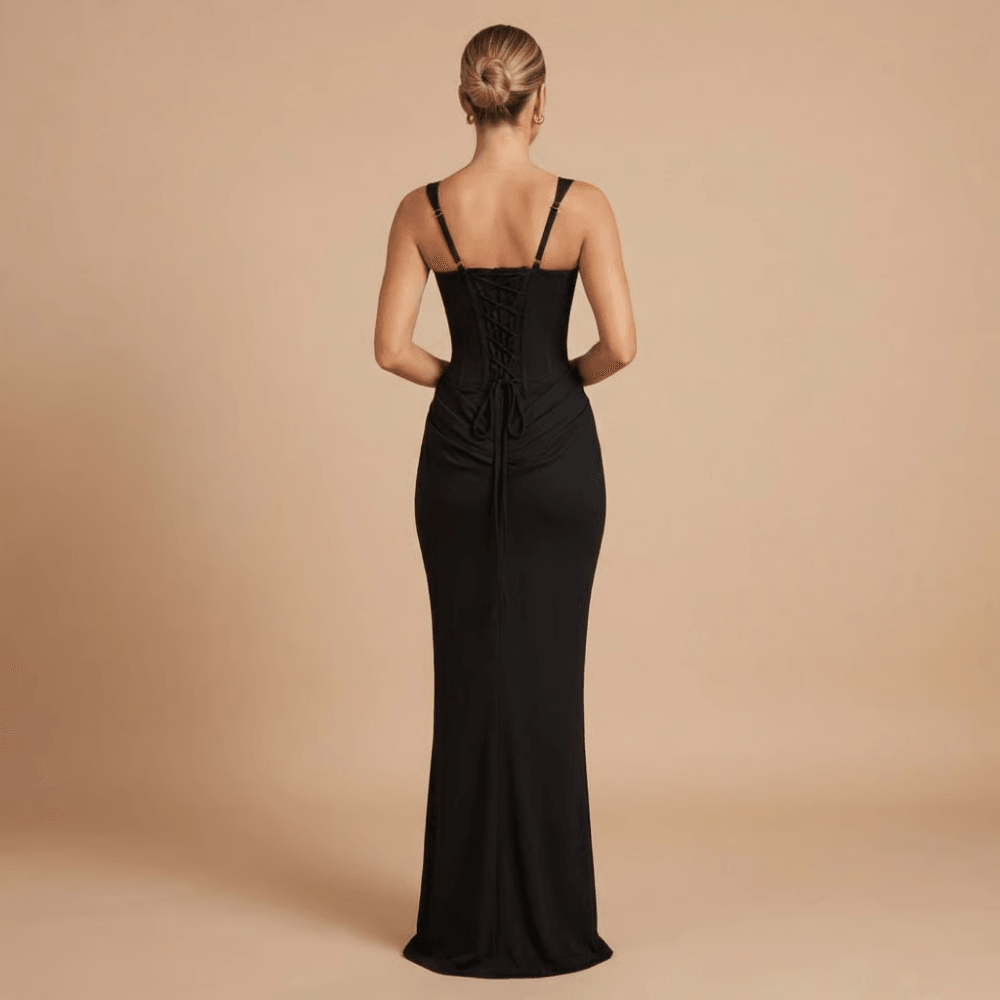 Women's Cocktail Square Neck Ruched Mini And Maxi Dress