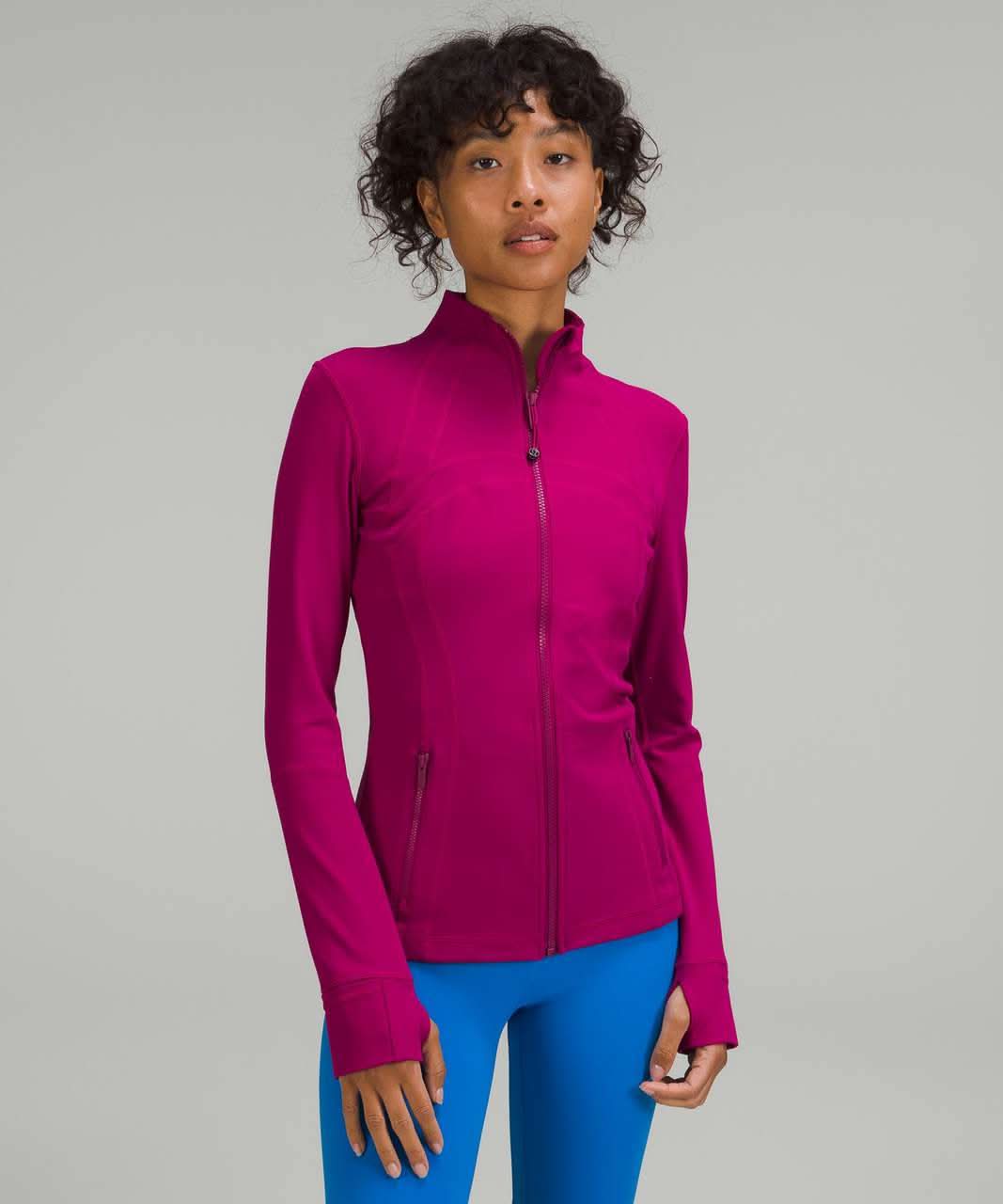 Women's Athleisure High Neck Zip Up Jacket With Pockets