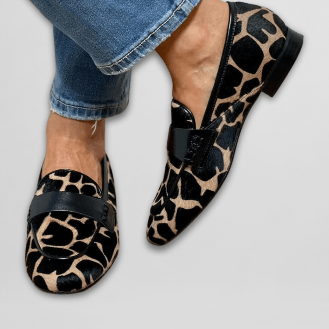 Georgia | Women's Animal Print Slip On Loafers