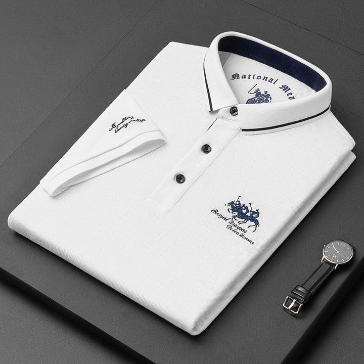 Paulo | Men's Short Sleeve Knit Polo Shirt with Contrast Trim