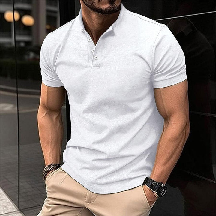Pierce | Men's Classic Stand-Collar Polo Shirt