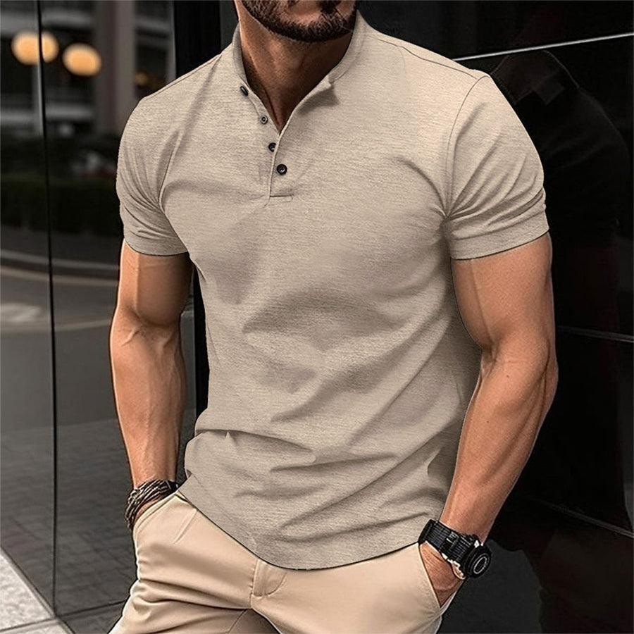 Pierce | Men's Classic Stand-Collar Polo Shirt