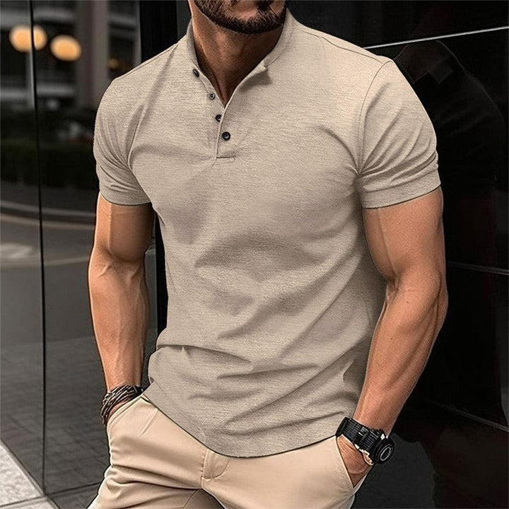 Pierce | Men's Classic Stand-Collar Polo Shirt