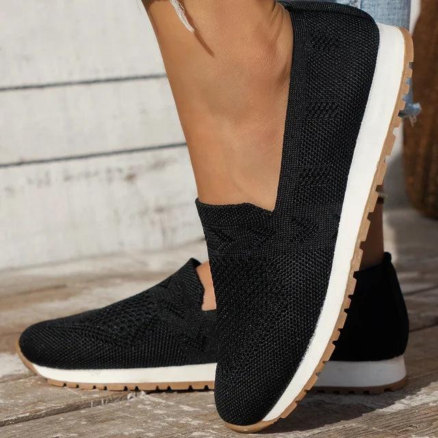 Sofia | Women's Breathable Knit Slip-On Loafers