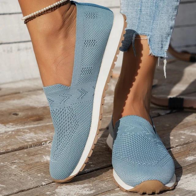 Sofia | Women's Breathable Knit Slip-On Loafers