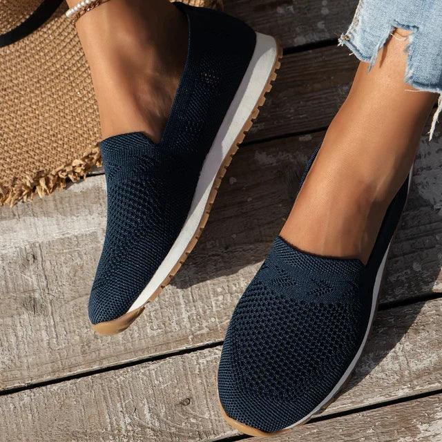Sofia | Women's Breathable Knit Slip-On Loafers