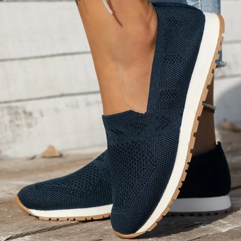 Sofia | Women's Breathable Knit Slip-On Loafers