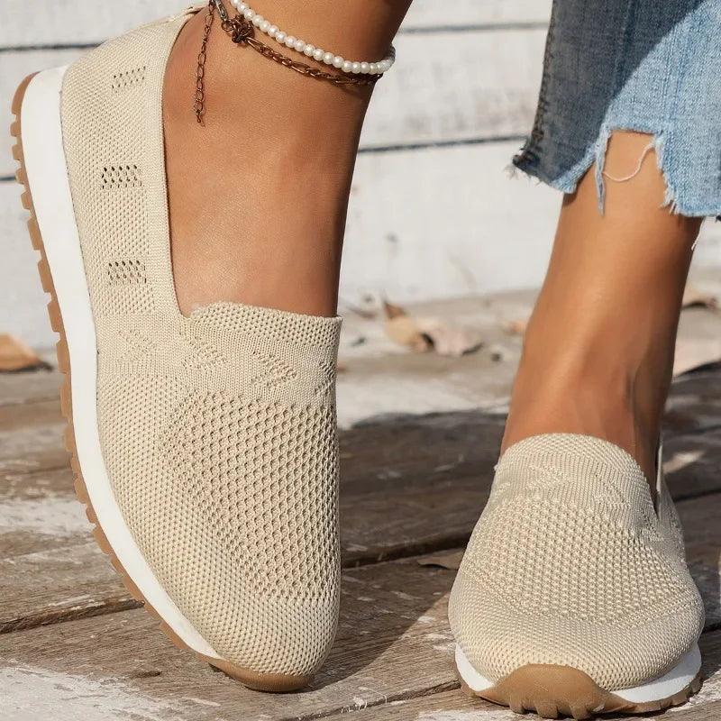 Sofia | Women's Breathable Knit Slip-On Loafers