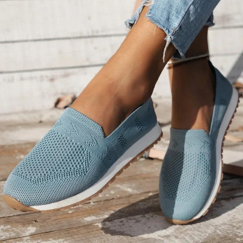 Sofia | Women's Breathable Knit Slip-On Loafers