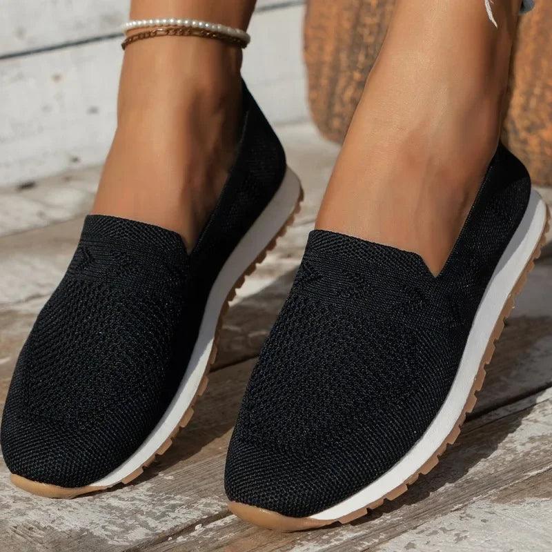 Sofia | Women's Breathable Knit Slip-On Loafers
