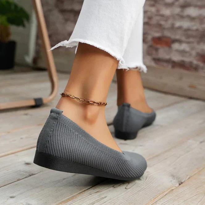 Sadie | Women's Comfortable Knit Slip-On Ballet Flats