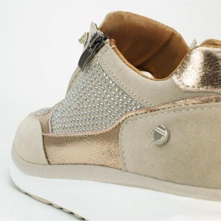 Kelly | Women's Sparkly Platform Lace-Up Sneakers