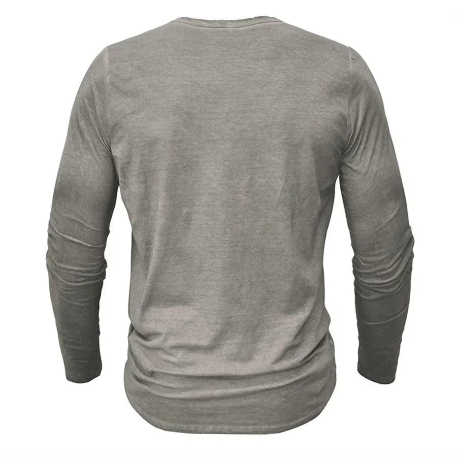 Cooper | Men's Casual Slim-Fit Cotton Henley Shirt