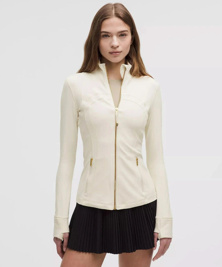 Women's Athleisure High Neck Zip Up Jacket With Pockets