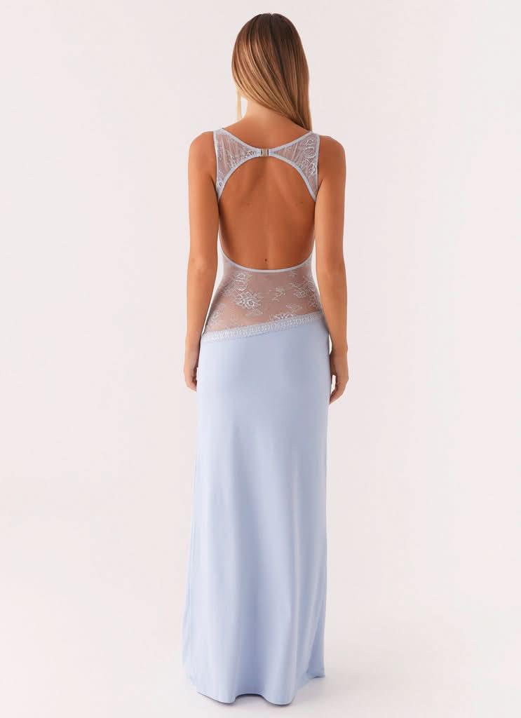 Women's Cocktail Sleeveless Lace Cutout Maxi Dress