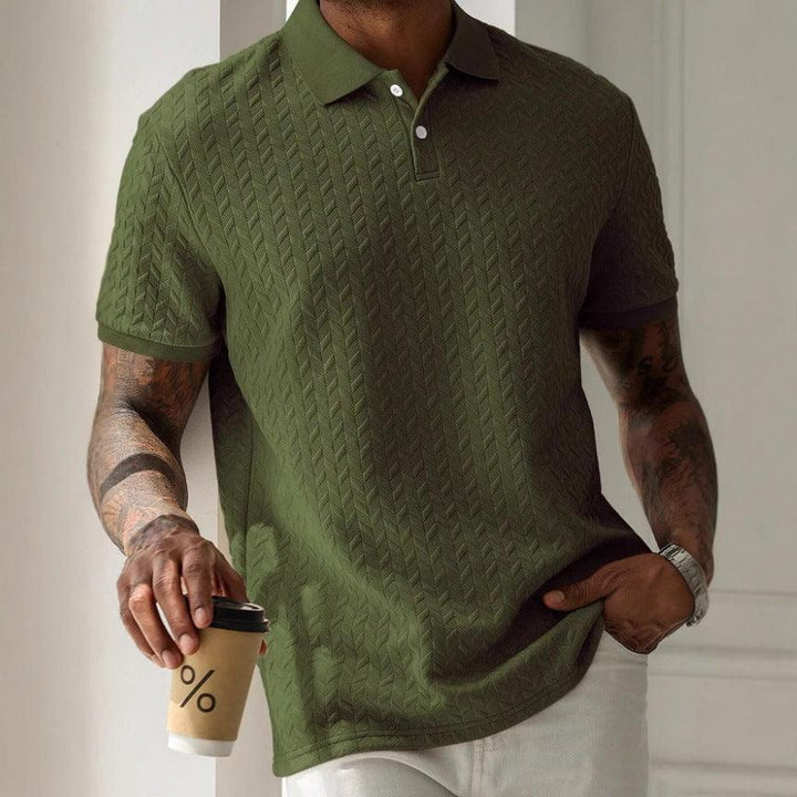 Ronnie | Men’s Short-Sleeve Jacquard Polo Shirt
