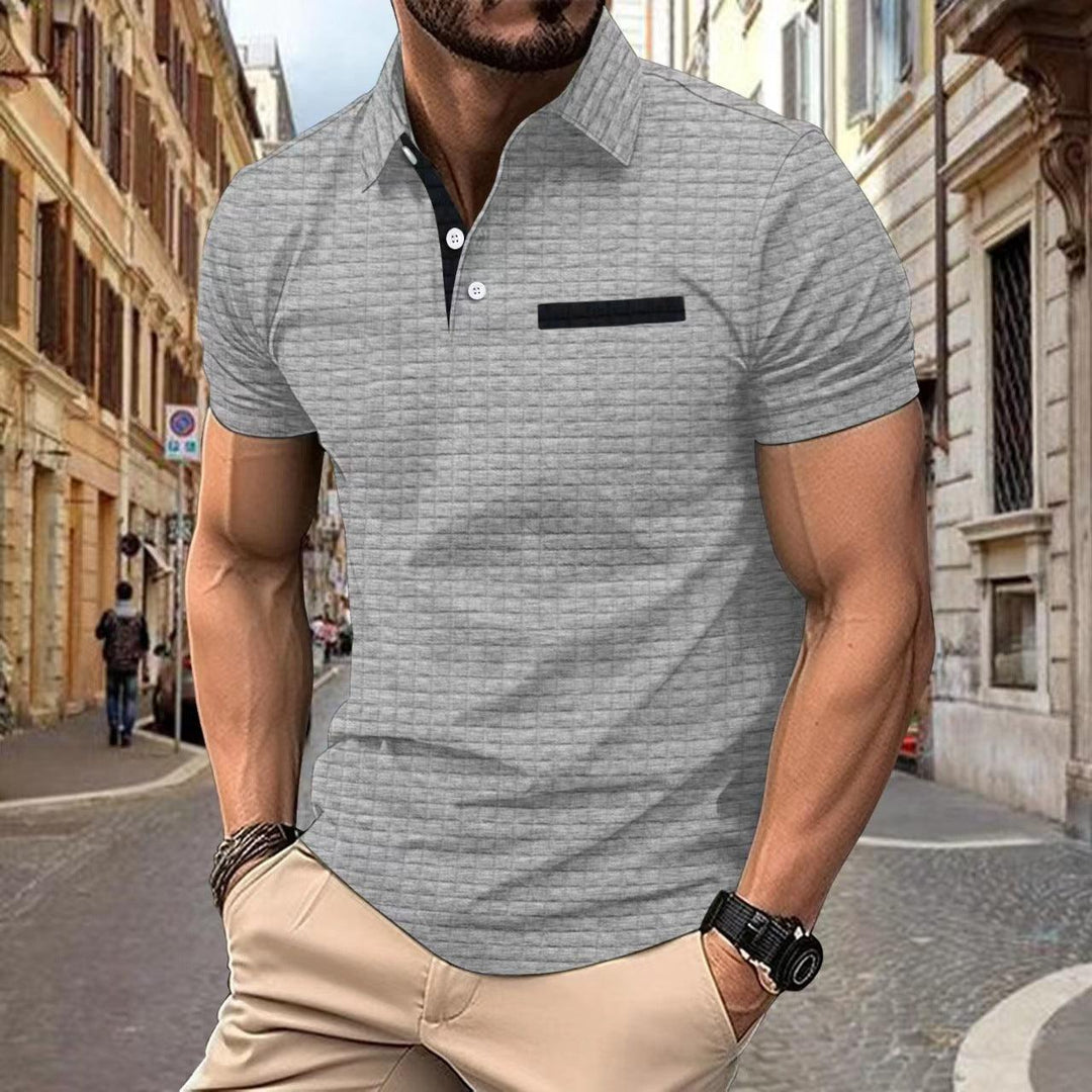 George | Men's Slim Fit Contrast Collar Structured Polo Shirt