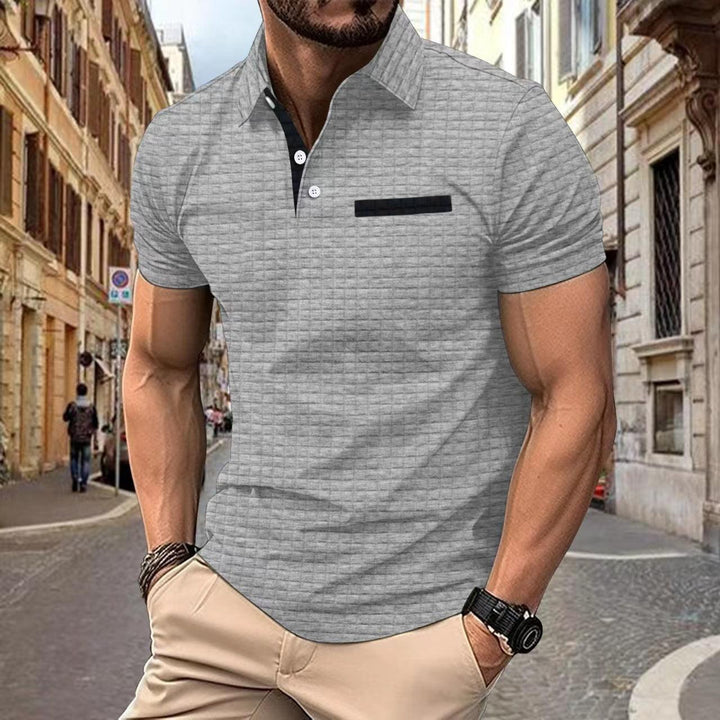 George | Men's Slim Fit Contrast Collar Structured Polo Shirt