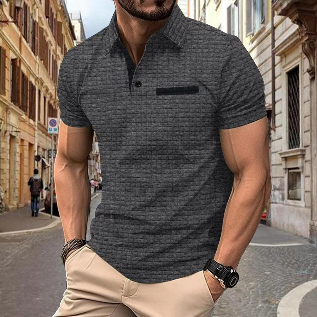 George | Men's Slim Fit Contrast Collar Structured Polo Shirt
