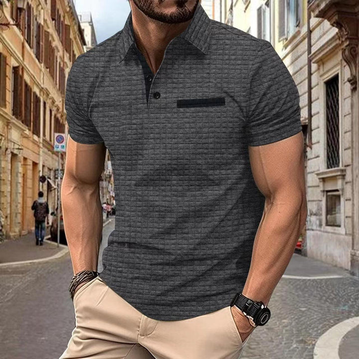 George | Men's Slim Fit Contrast Collar Structured Polo Shirt