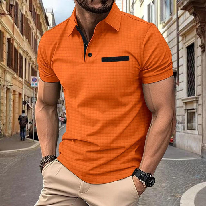 George | Men's Slim Fit Contrast Collar Structured Polo Shirt