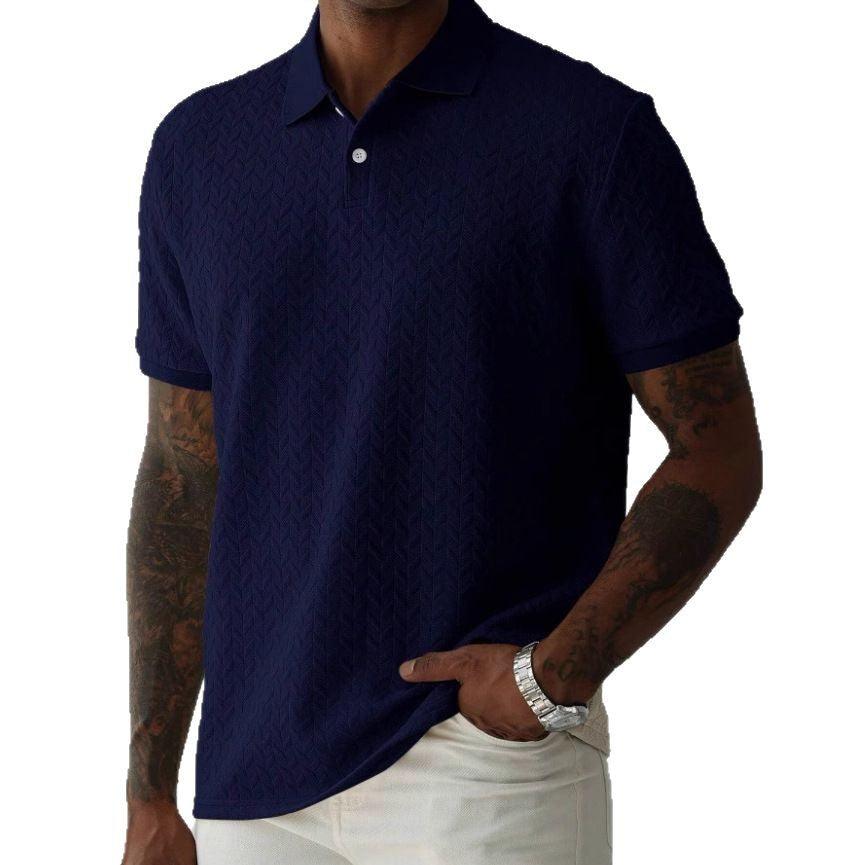 Ronnie | Men’s Short-Sleeve Jacquard Polo Shirt