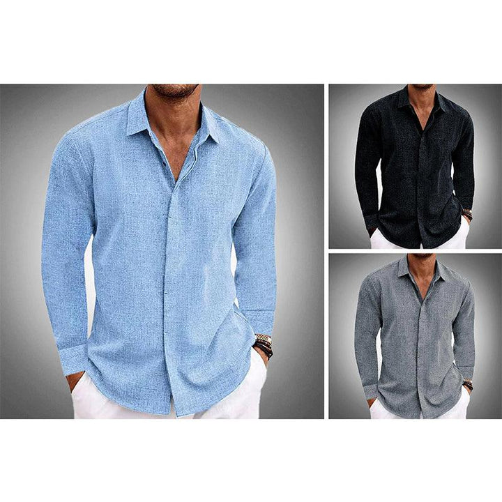 Bobby | Men's Casual Linen Button-Up Shirt