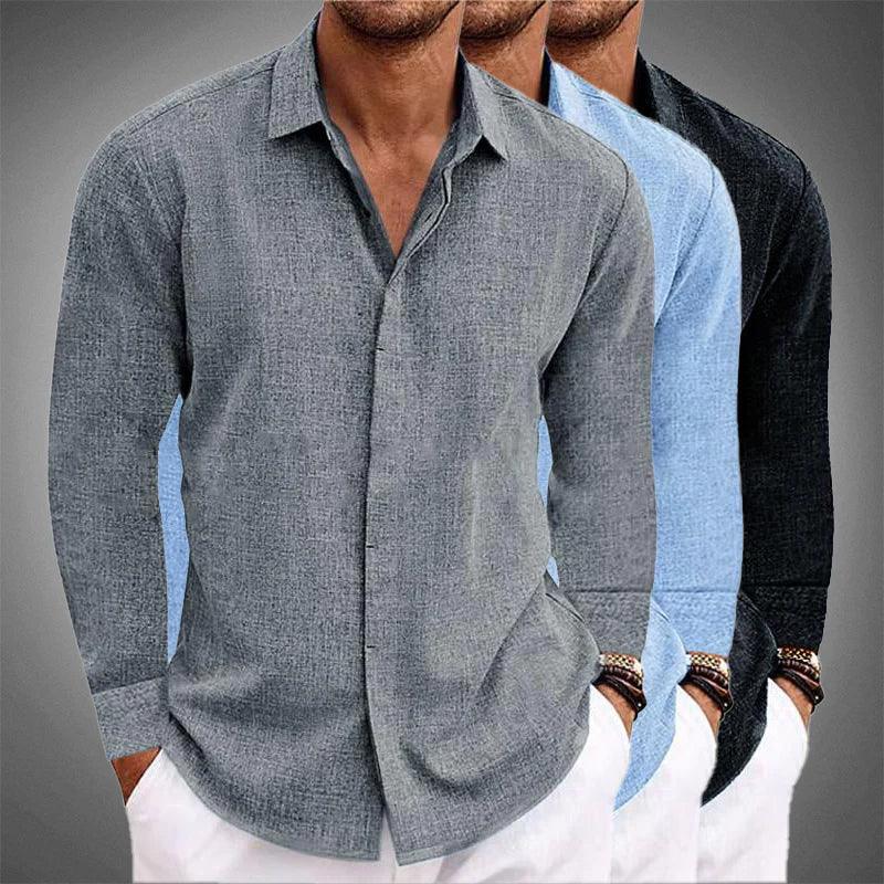 Bobby | Men's Casual Linen Button-Up Shirt