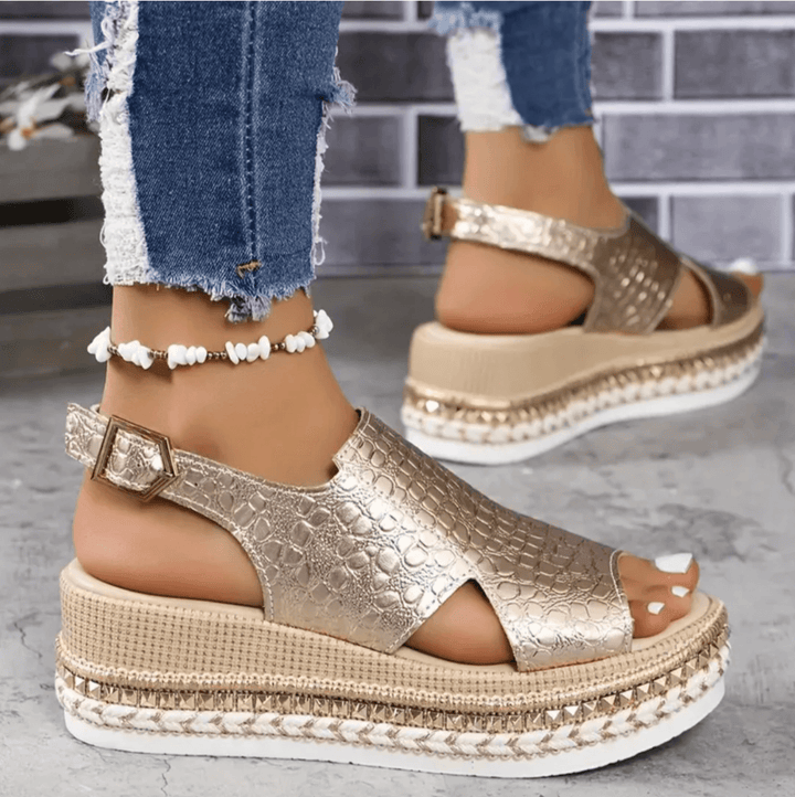 Valencia | Women's Premium Orthopedic Slingback Wedge Sandals
