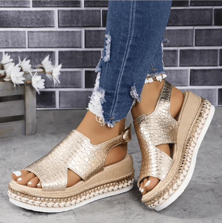 Valencia | Women's Premium Orthopedic Slingback Wedge Sandals