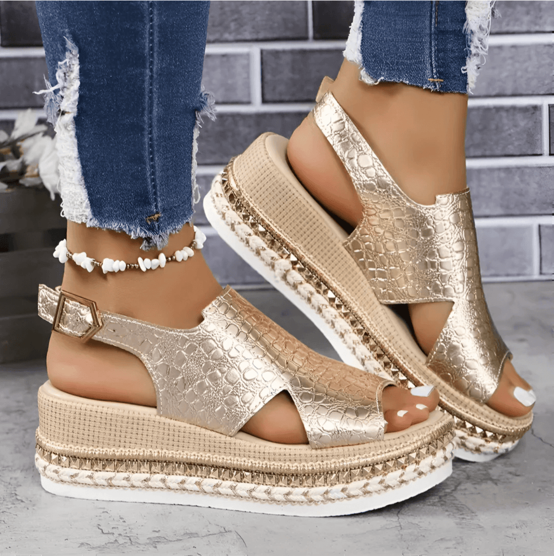 Valencia | Women's Premium Orthopedic Slingback Wedge Sandals