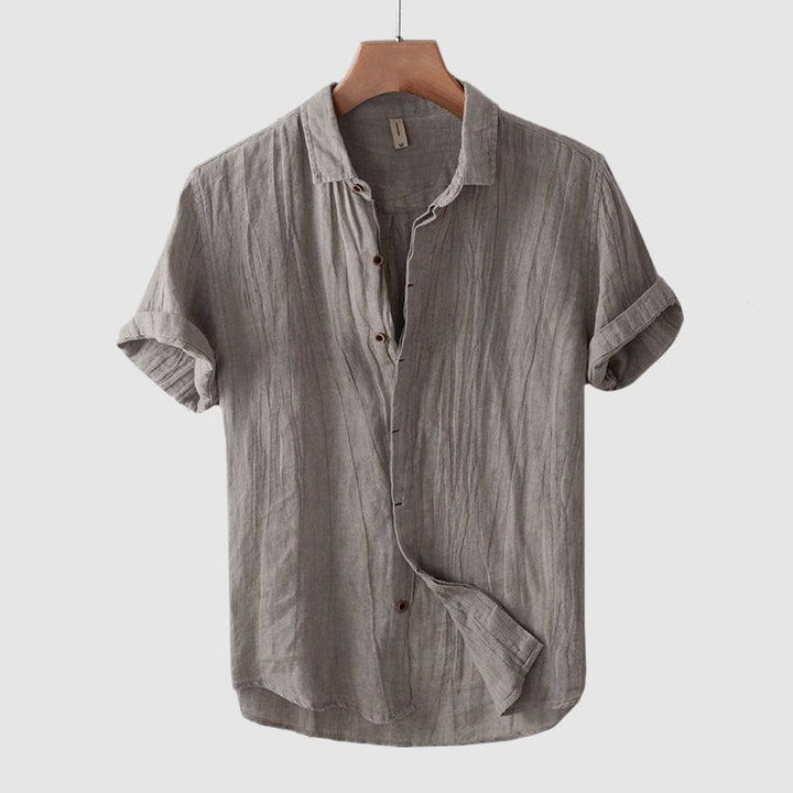 Easton | Men's Vintage Wrinkled Linen Shirt
