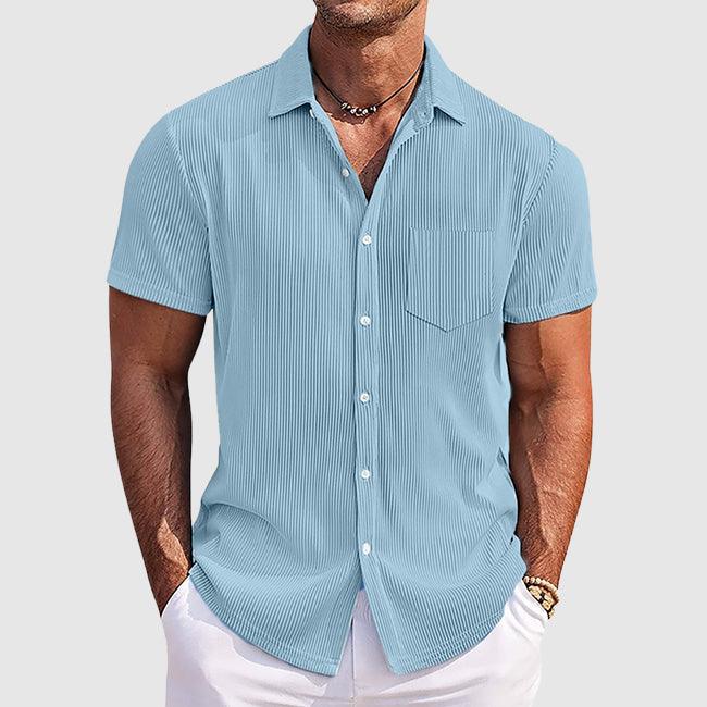 Dylan | Men's Casual Striped Button-Down Summer Shirt