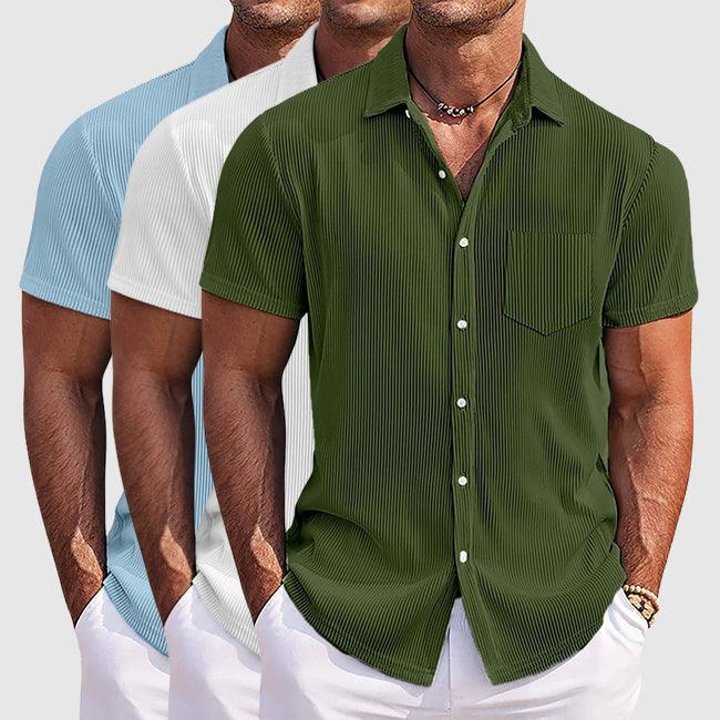 Dylan | Men's Casual Striped Button-Down Summer Shirt