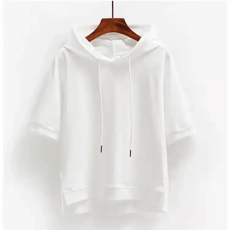 Allegra | Women’s Short Sleeve Drawstring Hoodie