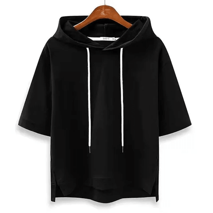 Allegra | Women’s Short Sleeve Drawstring Hoodie