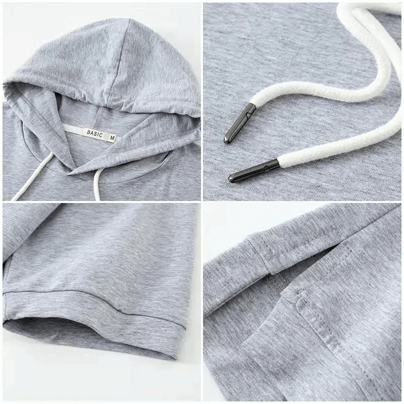Allegra | Women’s Short Sleeve Drawstring Hoodie