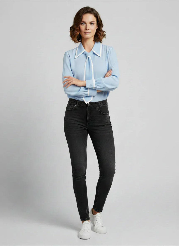 Alondra | Women’s Long Sleeve Collared Neck Blouse