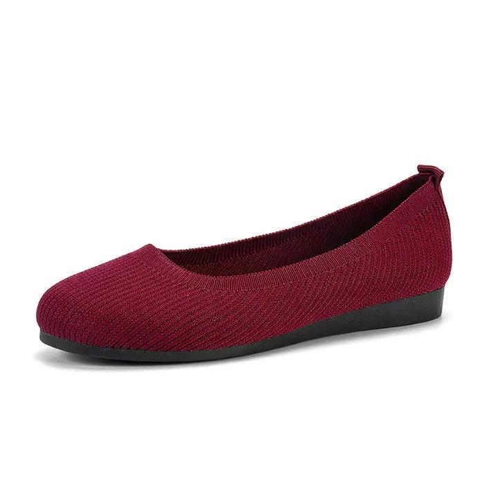 Sadie | Women's Comfortable Knit Slip-On Ballet Flats